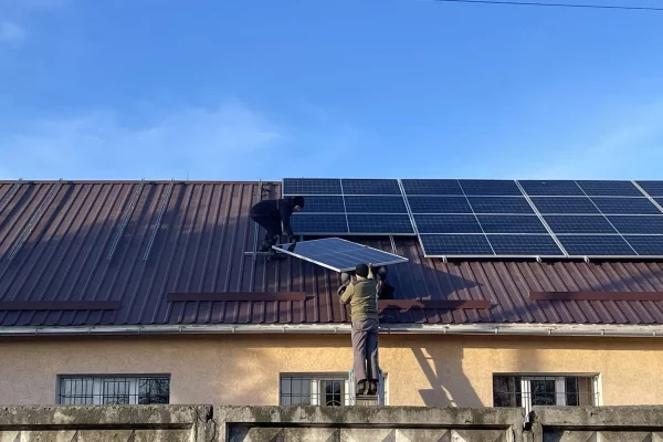 Installation Of Solar Panels In The Zvyahel Hospital Credit Ekoklub