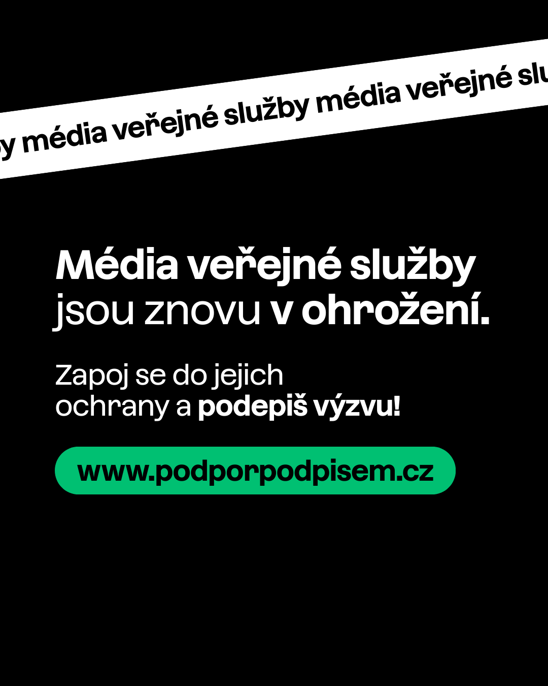 NESEHNUTÍ se přidalo k výzvě na podporu médií veřejné služby