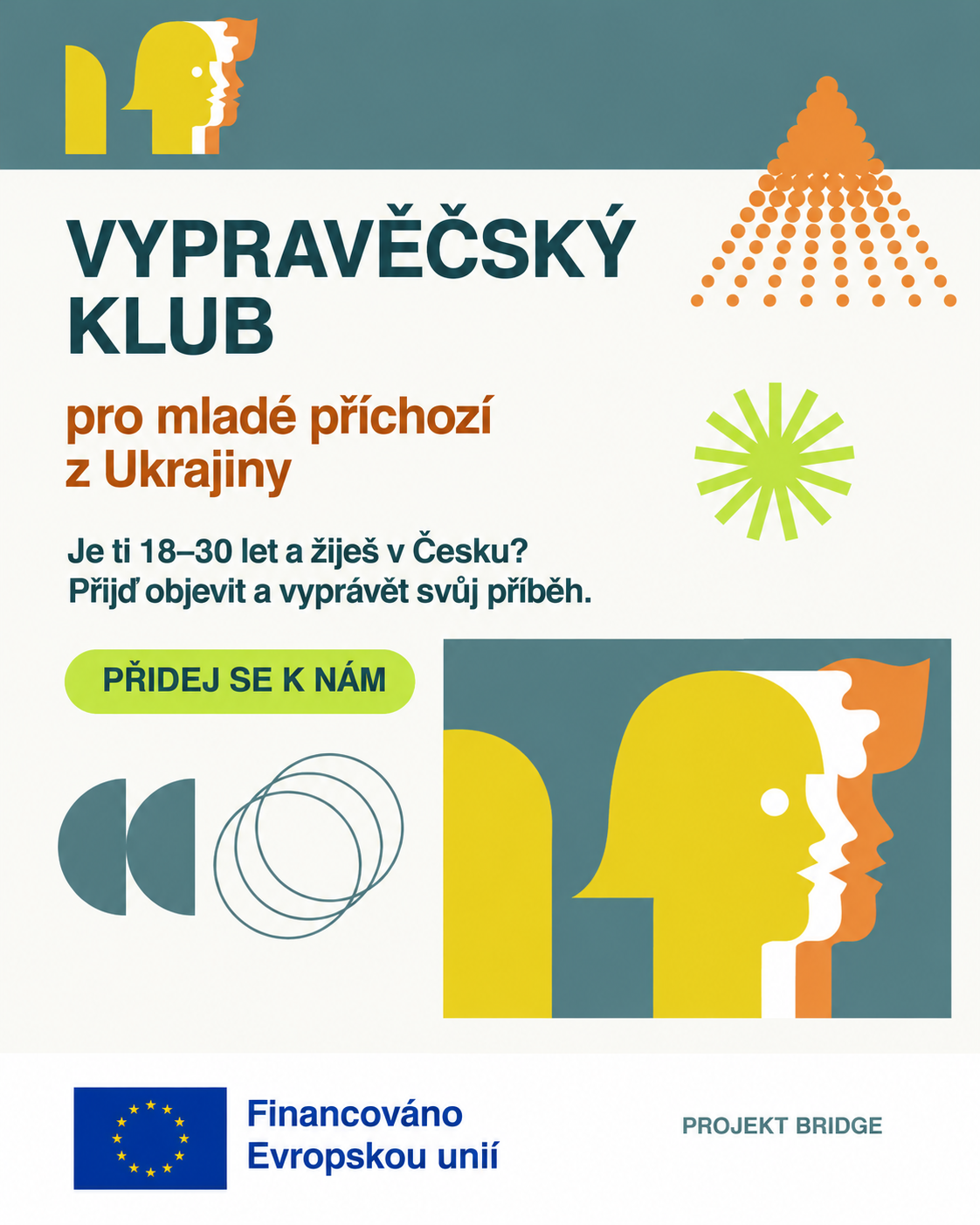 Vypravěčský klub pro mladé příchozí z Ukrajiny